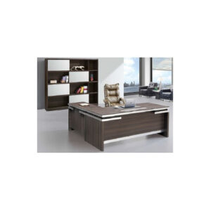 M520 2.0M Executive Office Desk With Side Unit & Drawers