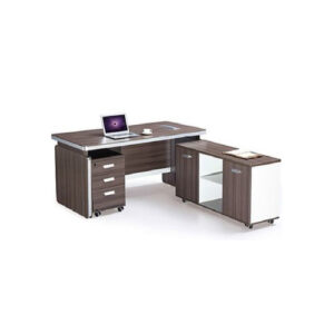M518 1.8M Executive Office Desk With Side Unit & Drawers