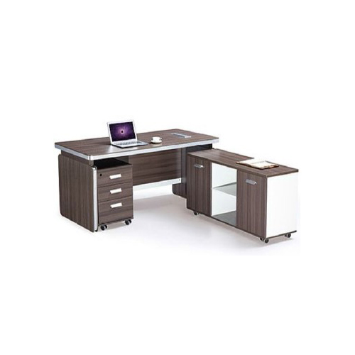 M518 1.8M Executive Office Desk With Side Unit & Drawers