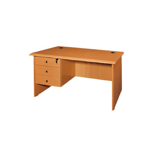 F863 1.6M Managerial Desk With 3 Fixed Drawers