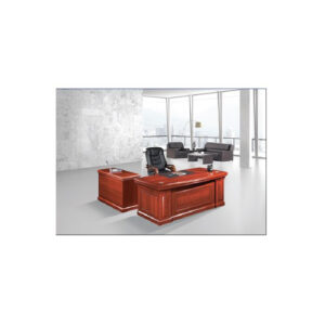 81856 1.8m Executive Desk (Solid Wood)-Mahogany