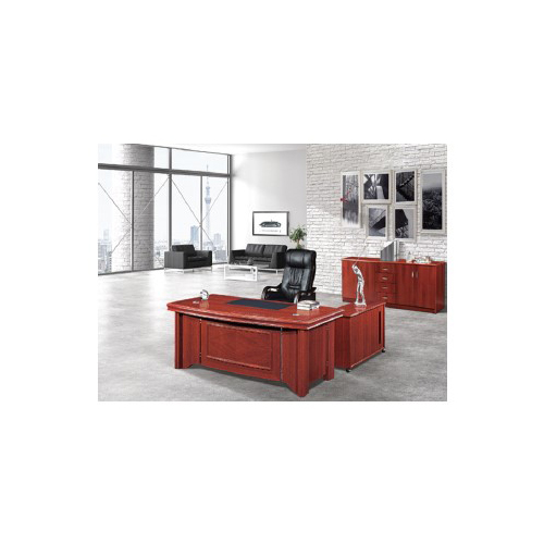 81642 1.6m Executive Desk (Solid Wood)-Mahogany