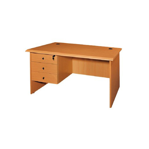 F863A 1.4M Managerial Desk With 3 Fixed Drawers