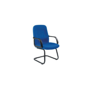 500LA Visitors Chair With Arm Cloth - Blue