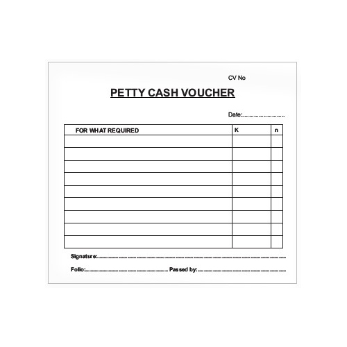Petty Cash Voucher