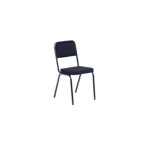 GS-107 Stackable Chair - Cloth - Black