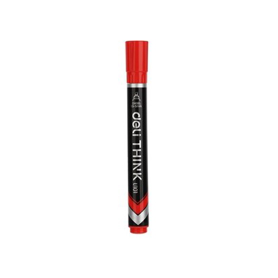 Deli Permanent Markers Red