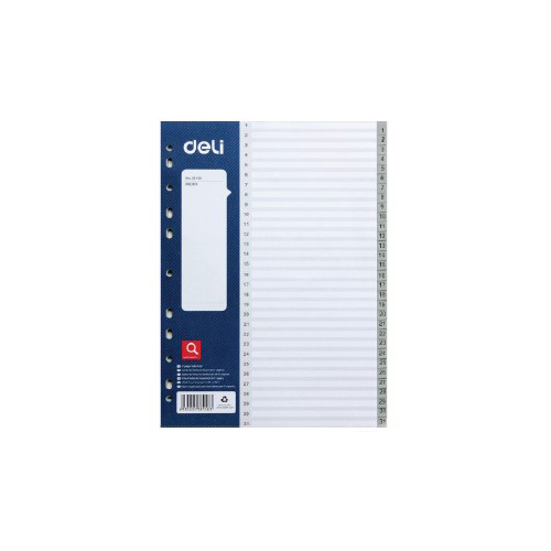 File Dividers 1-31 Pvc