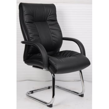 C351 - EXECUTIVE VISITORS LEATHER CHAIRS
